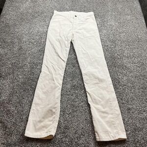 vintage‎ Levis Corduroy Jeans Pants Mens 26X31 White Straight Leg Casual 60s 70s